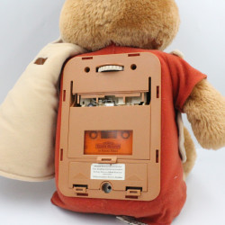 Ancienne peluche ours Teddy Ruxpin Cassette Année 1985