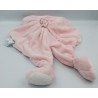 Doudou plat rond lapin rose Collection Layette BABY NAT