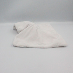 Doudou plat souris grise blanche rose pois OBAIBI