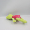 Doudou grenouille verte rose NICOTOY