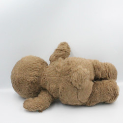 Ancienne Peluche ours marron Nombrilou habillé AJENA