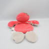 Doudou plat oiseau pingouin rose beige Daisy et Coco NOUKIE'S