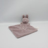 Doudou plat lapin rose violet prune NICOTOY