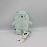 Doudou chat vert GRAIN DE BLE