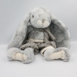 Peluche lapin gris blanc BUKOWSKI