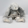 Peluche lapin gris blanc BUKOWSKI