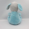 Doudou chien bleu gris rayé TOM & KIDDY TOMKIDS