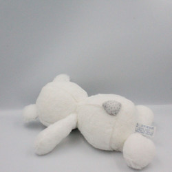 Doudou ours blanc gris étoiles SAUTHON