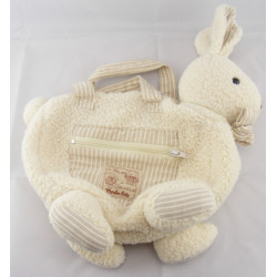 Doudou lapin ecru la bande à basile MOULIN ROTY