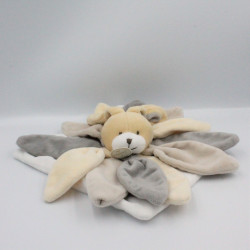 Doudou et compagnie plat lapin blanc beige gris taupe Collector