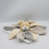 Doudou et compagnie plat lapin blanc beige gris taupe Collector