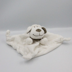 Doudou plat mouton blanc bandanas gris TEX BABY