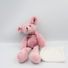 Doudou souris rose mouchoir HISTOIRE D'OURS