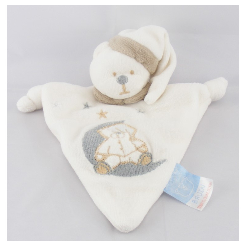 Doudou plat lapin blanc BRUIN BABY R US