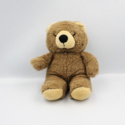 Peluche ours marron beige