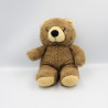 Peluche ours marron beige