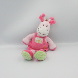 Doudou girafe robe rose soleil Ma ptite tribu