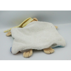 Doudou plat ours patchwork vert rouge jaune bleu vert orange 123 KALOO