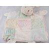 Doudou plat lapin Liliblue Patchwork rose bleu KALOO