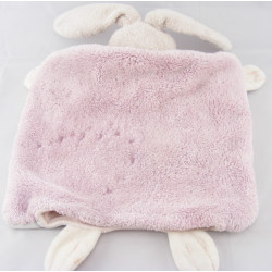 Doudou plat lapin Liliblue Patchwork rose bleu KALOO