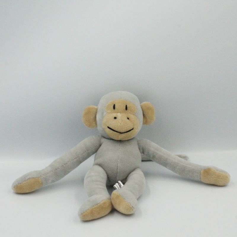 Doudou singe gris Popi NOUNOURS 2005
