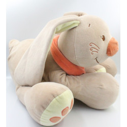Grand géant Doudou lapin beige Pol et Jade NATTOU 70 cm