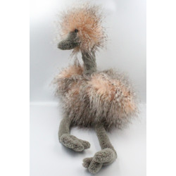 Peluche oiseau Odette l'autruche JELLYCAT Grand Modèle 60 cm