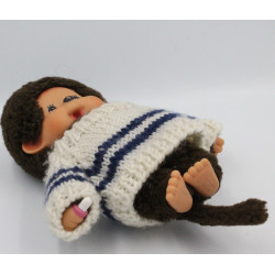 Peluche Singe Kiki pull en laine NOUNOURS AJENA
