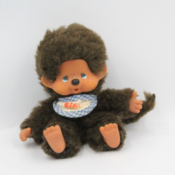 Petite peluche Singe Kiki Bavoir Monchhichi