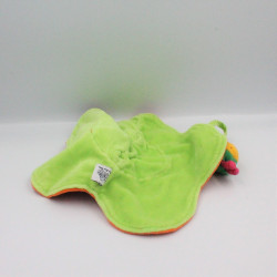 Doudou plat orange fleur louna l'abeille MOULIN ROTY