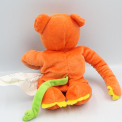 Doudou singe orange vert jaune IKEA