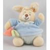 Doudou  lapin bleu avec carotte JOLLYBABY