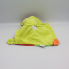 Doudou plat lapin jaune vert rouge orange coeur BABY AUCHAN
