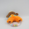 Doudou hochet singe marron orange BENGY