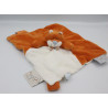 Doudou plat renard orange blanc William et Henry NOUKIE'S