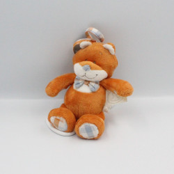 Doudou musical renard orange blanc William et Henry NOUKIE'S