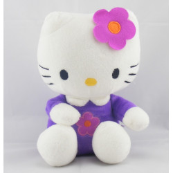 Doudou chat HELLO KITTY violet sac orange SANRIO LICENSE 