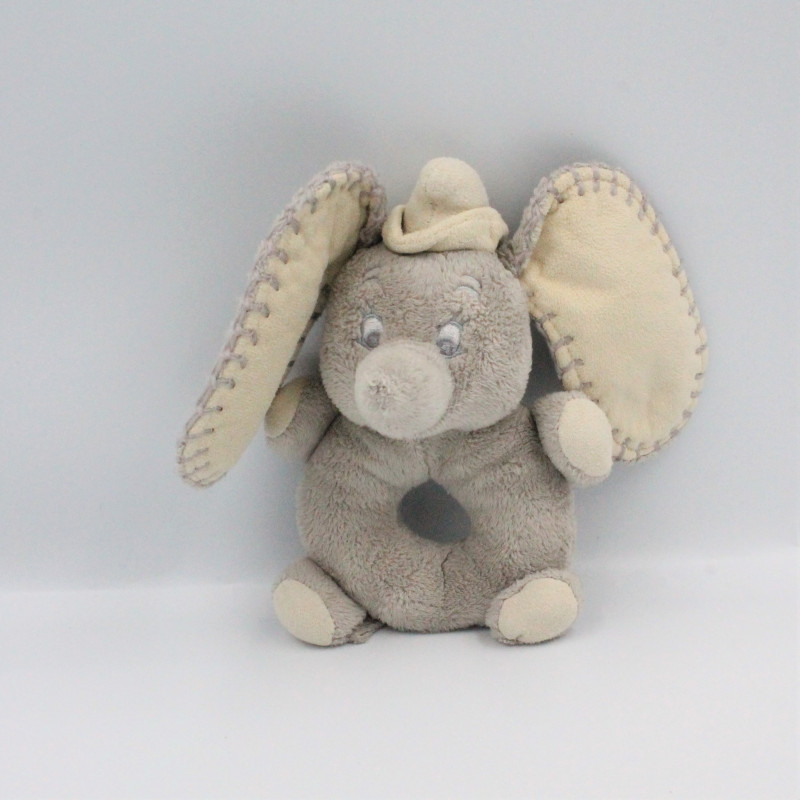 Doudou hochet éléphant gris Dumbo NICOTOY