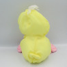 Peluche Puffalump poussin canard jaune fleurs FISHER PRICE 1988