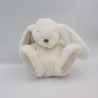 Doudou peluche lapin blanc beige TARTINE ET CHOCOLAT