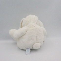 Doudou peluche lapin blanc beige TARTINE ET CHOCOLAT