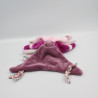 Doudou et compagnie lapin blanc rose prune cerise attache tétine