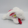 Doudou et compagnie lapin blanc rose Fraisine Tutti Frutti