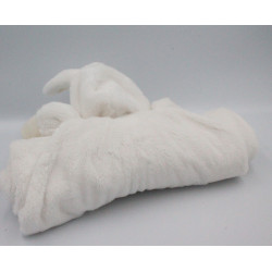 Doudou couverture ours déguisé en lapin blanc écru SIMBA TOYS