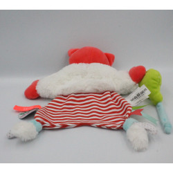 Doudou et compagnie plat renard rouge blanc vert Tatoo