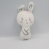 Doudou lapin blanc rose fleur PAT ET RIPATON LA HALLE