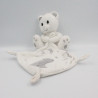 Doudou ours blanc gris mouchoir étoiles lune SIMBA TOYS