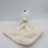 Doudou éléphant écru blanc mouchoir TARTINE ET CHOCOLAT