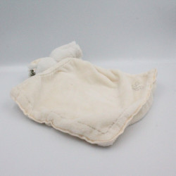 Doudou éléphant écru blanc mouchoir TARTINE ET CHOCOLAT
