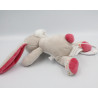 Doudou musical lapin rose beige blanc Anna et Pili NOUKIE'S